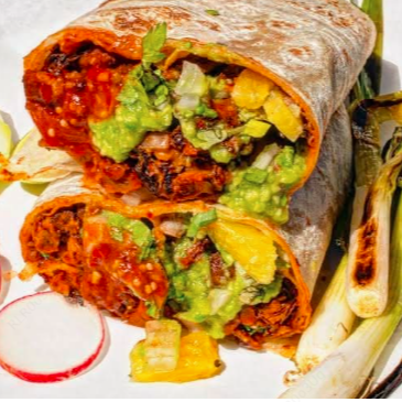 Burro de Adobada en Harina