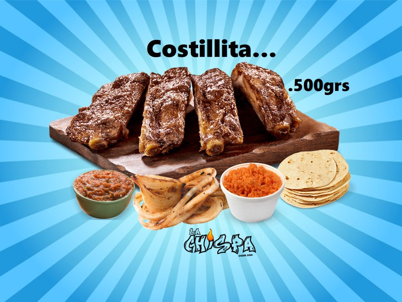 500 Grs de Costilla Asada