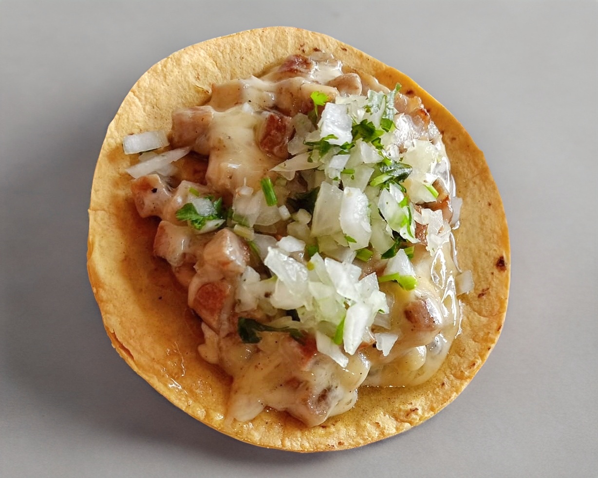 Taco Poc Chuc con Queso