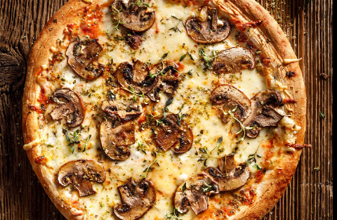 Pizza de Champiñones