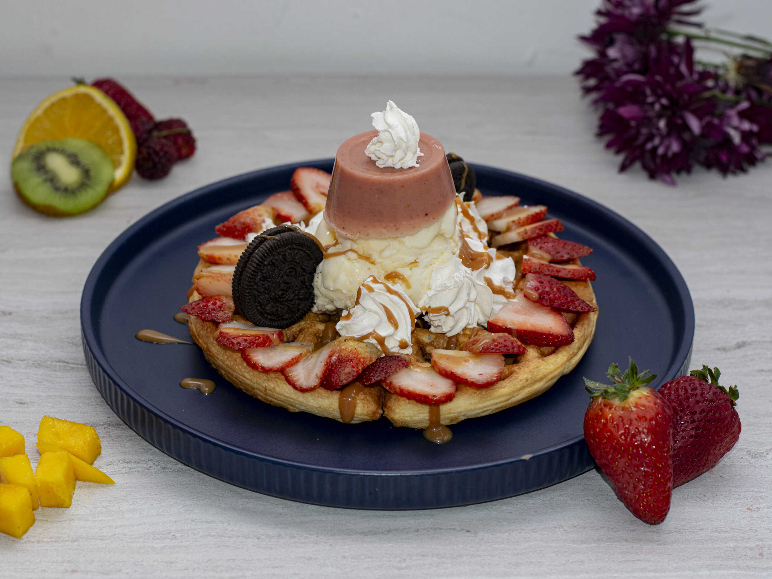 Waffle Mouse de Frutos Rojos
