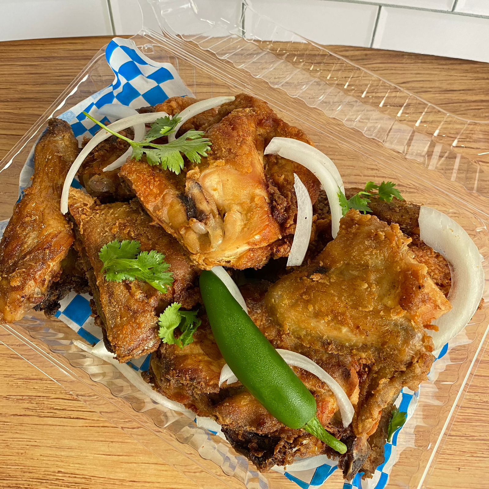 1 Pollo Frito Cantones
