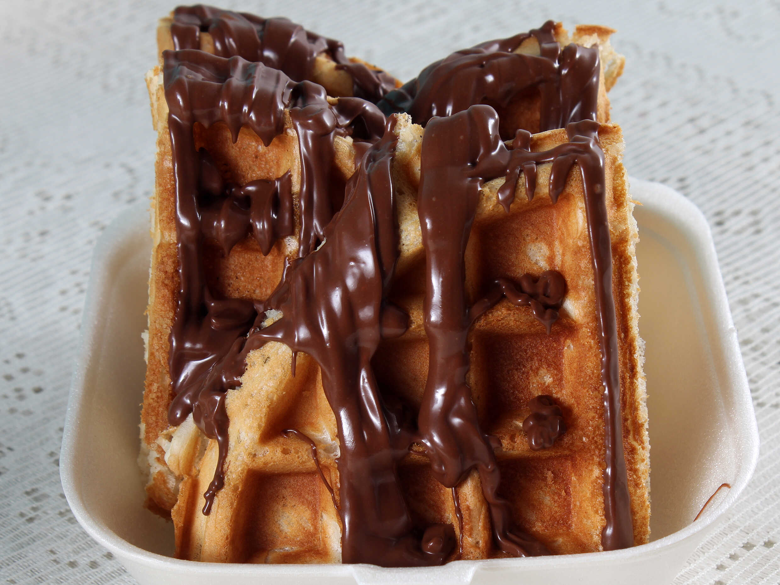 Waffle de Crema de Avellanas