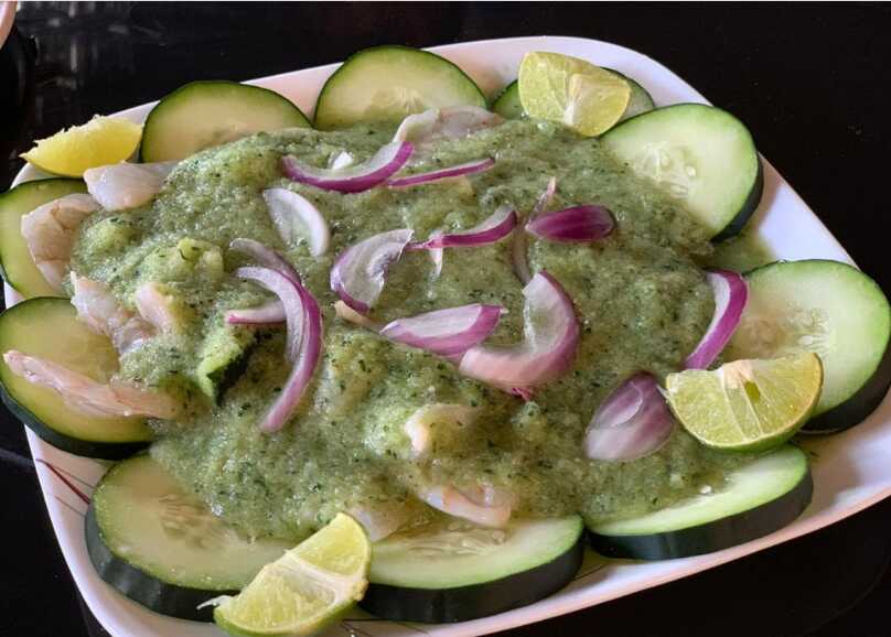 TOSTADA DE AGUACHILE