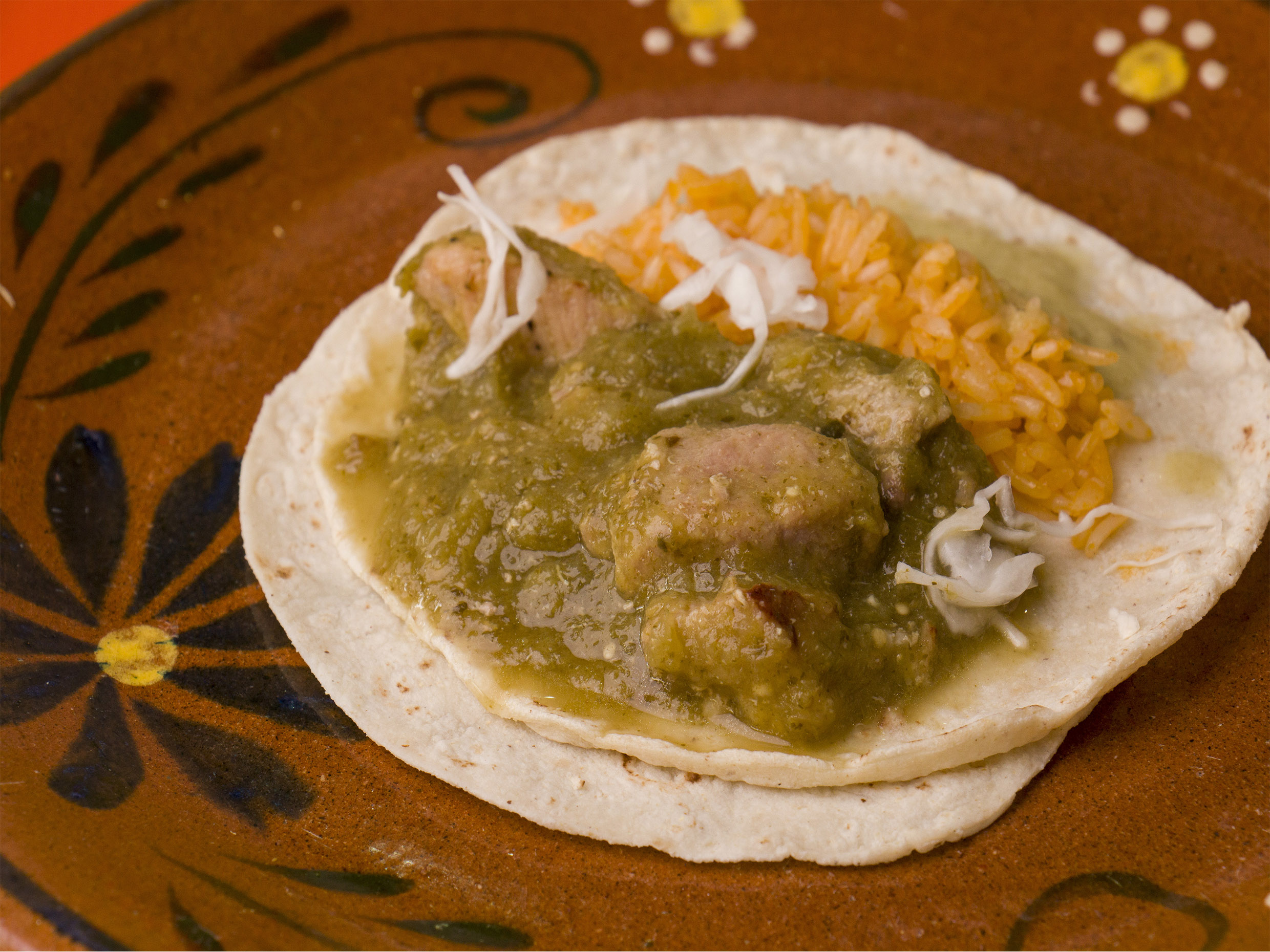Taco de Costilas de Cerdo en Salsa Verde
