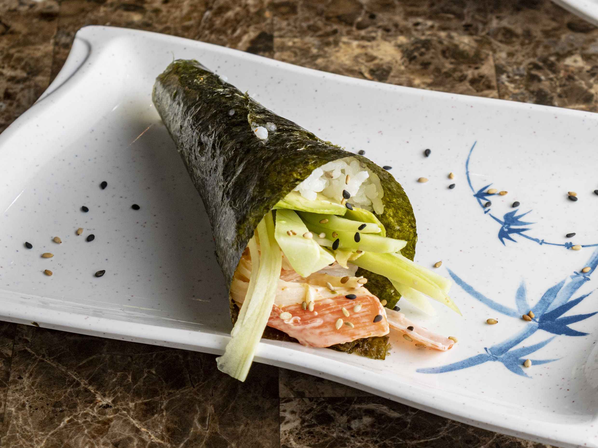 Temaki Cangrejo spicy