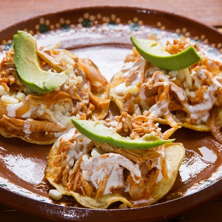 Tostadas de Carne Deshebrada