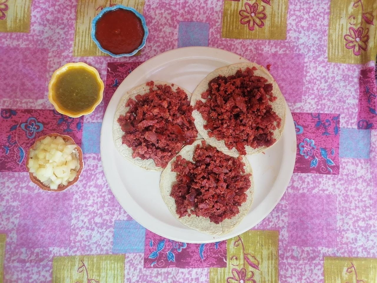 Orden de 3 Tacos de Chorizo