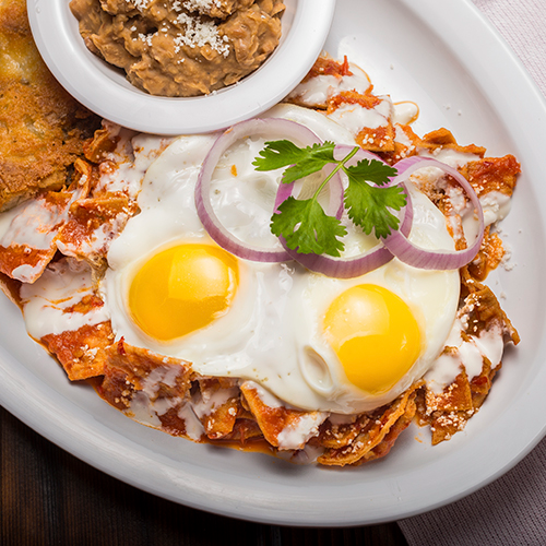Chilaquiles con huevo