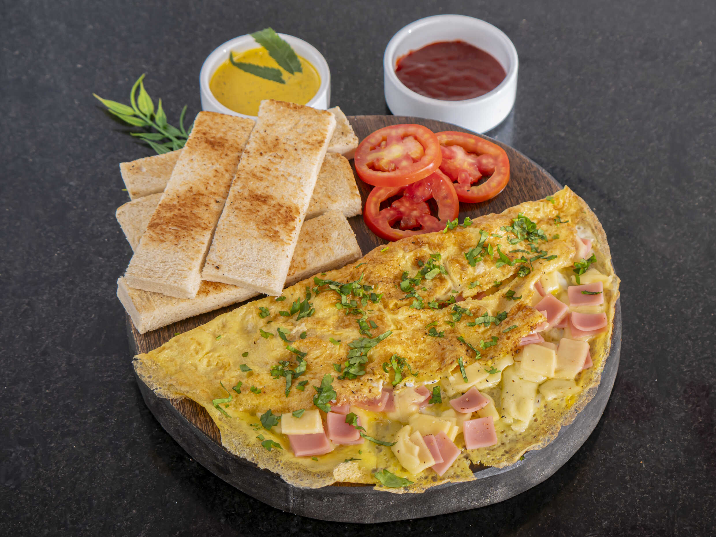 Omelette de Jamón y Queso