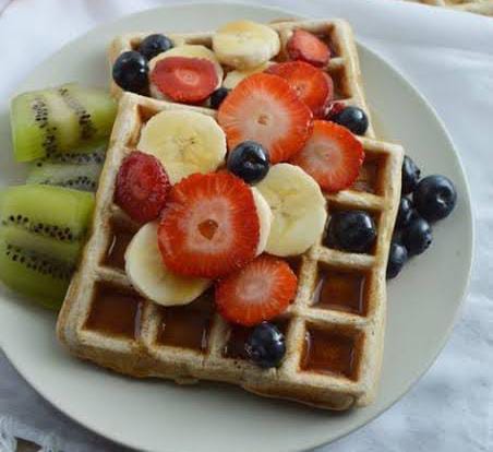 Wafle con Fruta