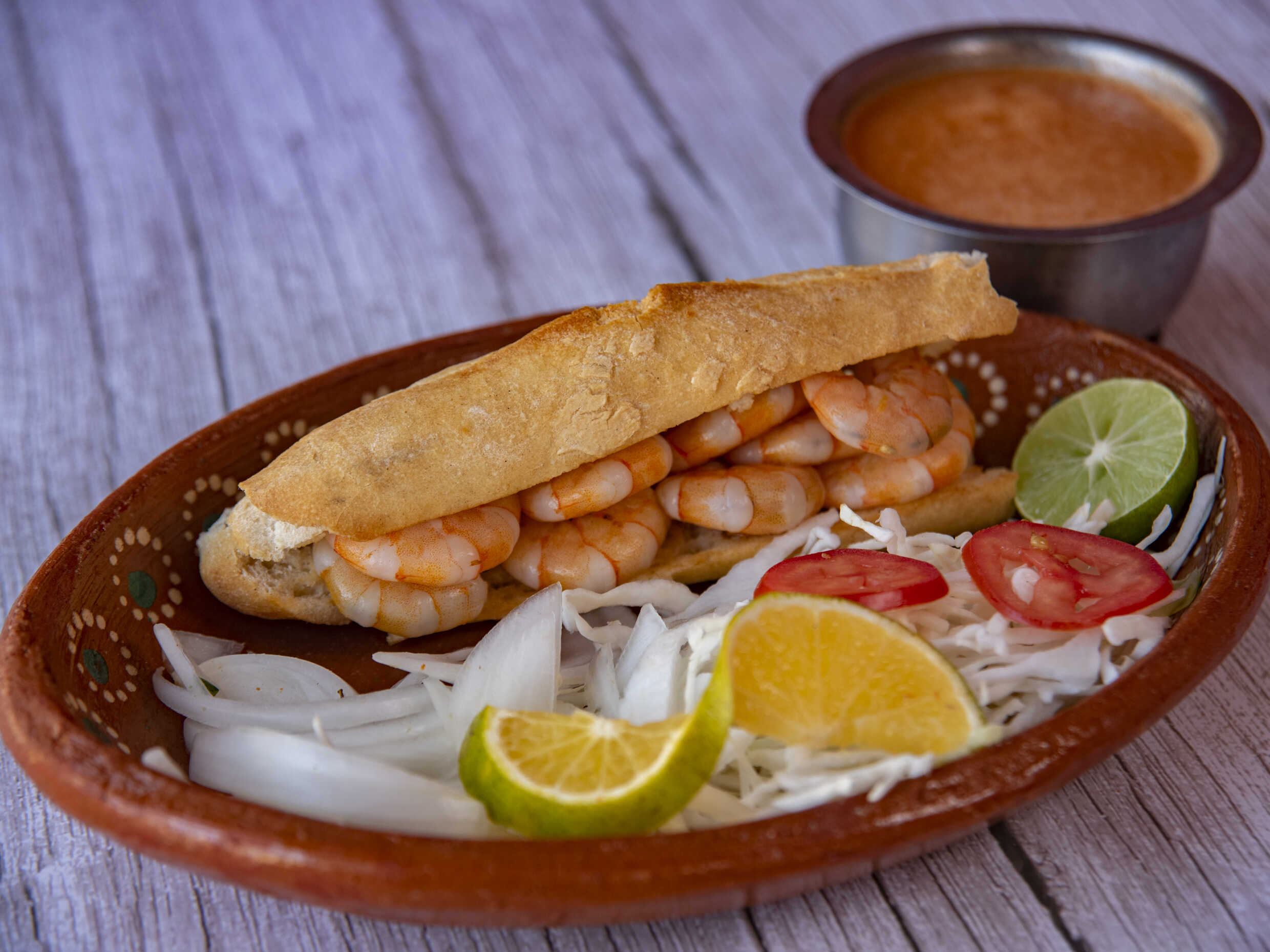 Torta Ahogada de Camarón