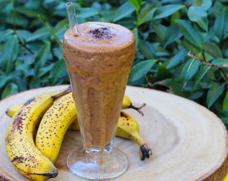 Malteada de choco-banana