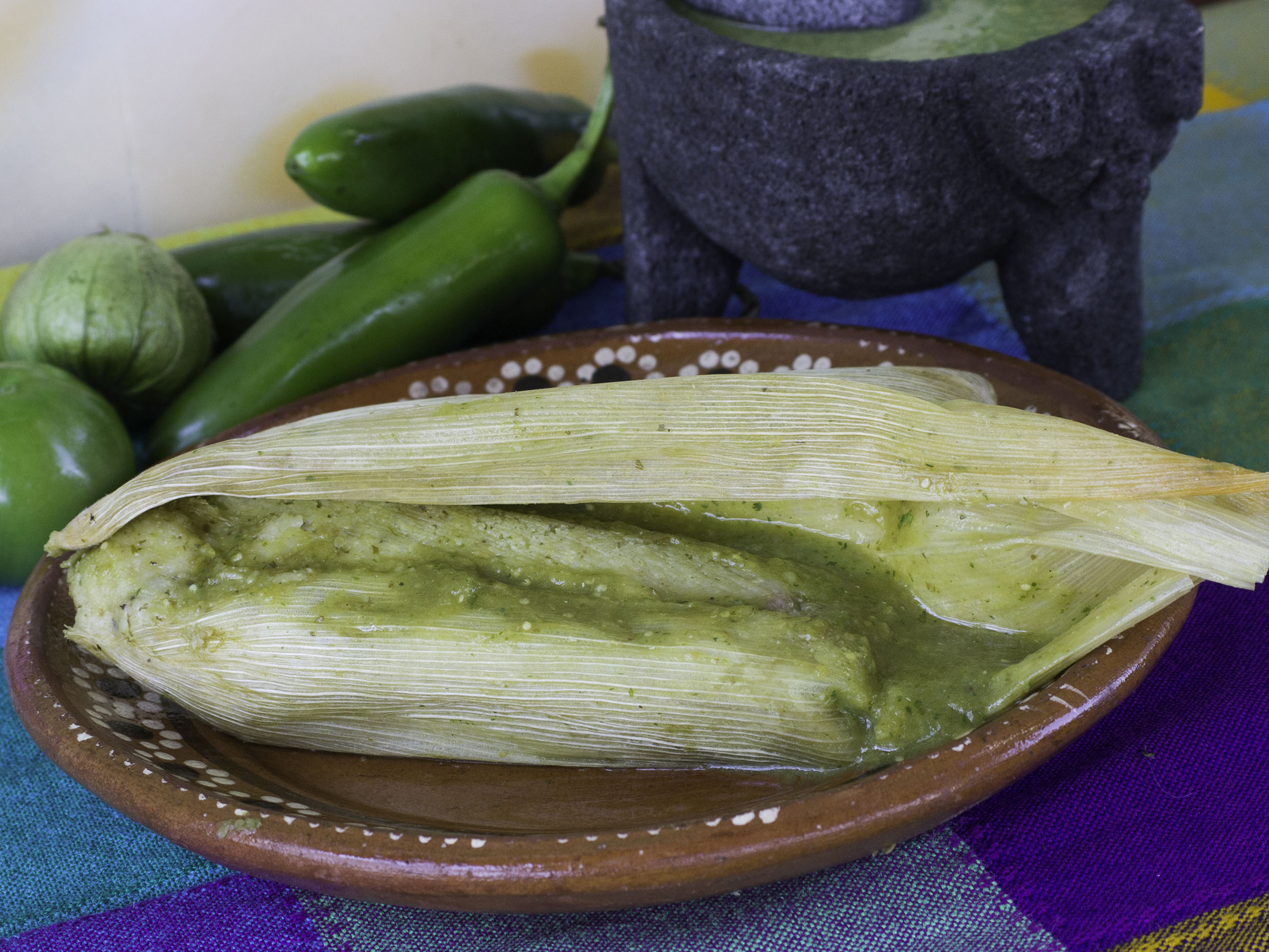 Tamal Verde con Carne de Cerdo