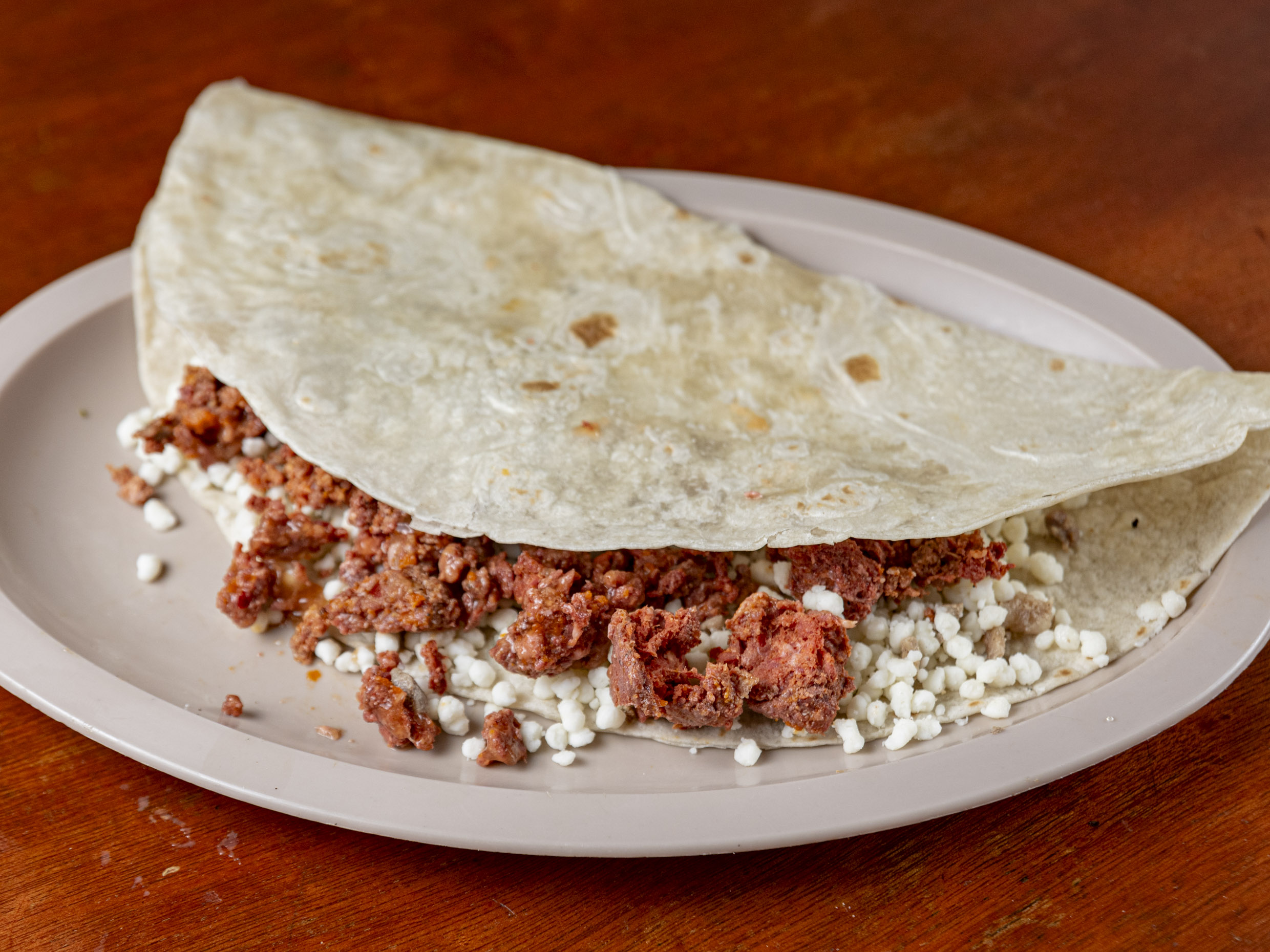 Quesadilla Gde con Chorizo