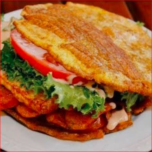 Sándwich de Patacones de Carne