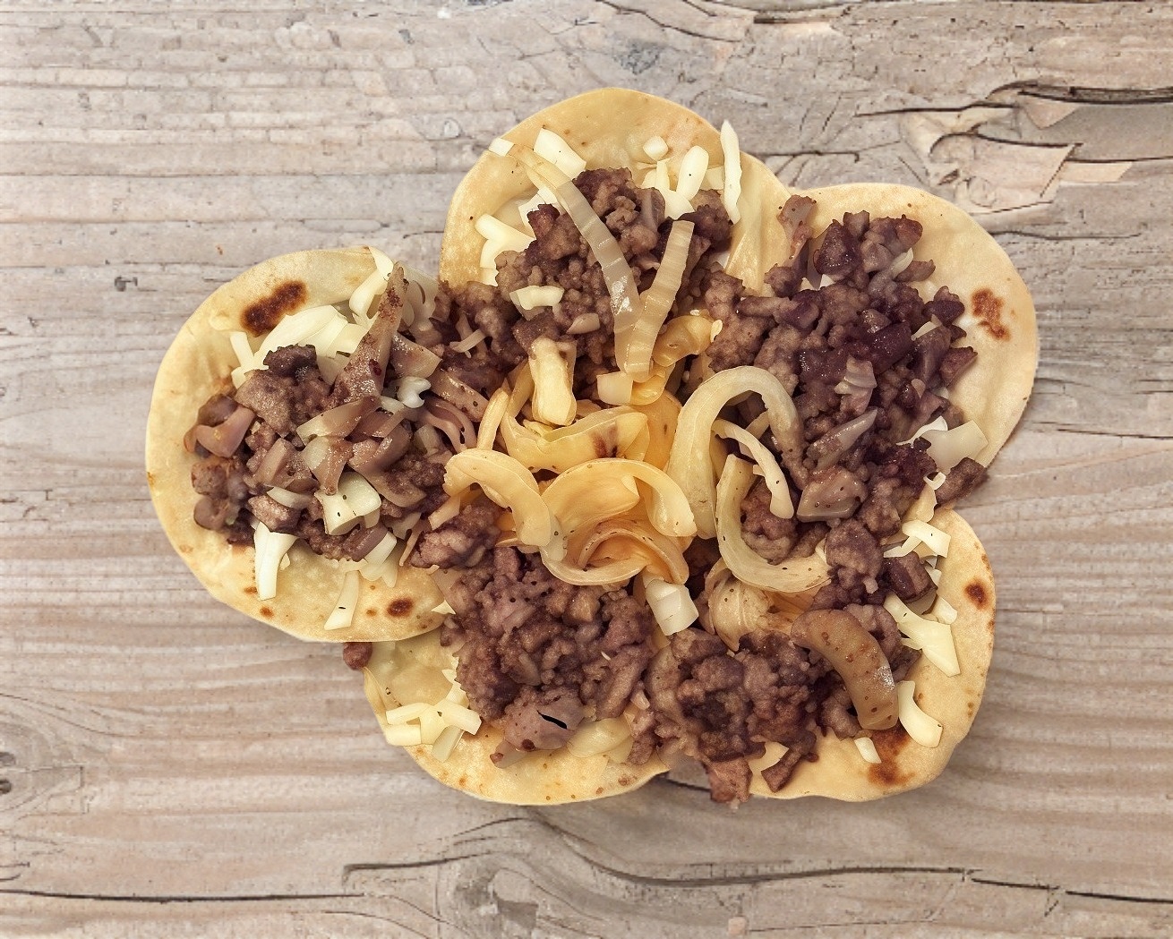 Taco de Pastor con Queso