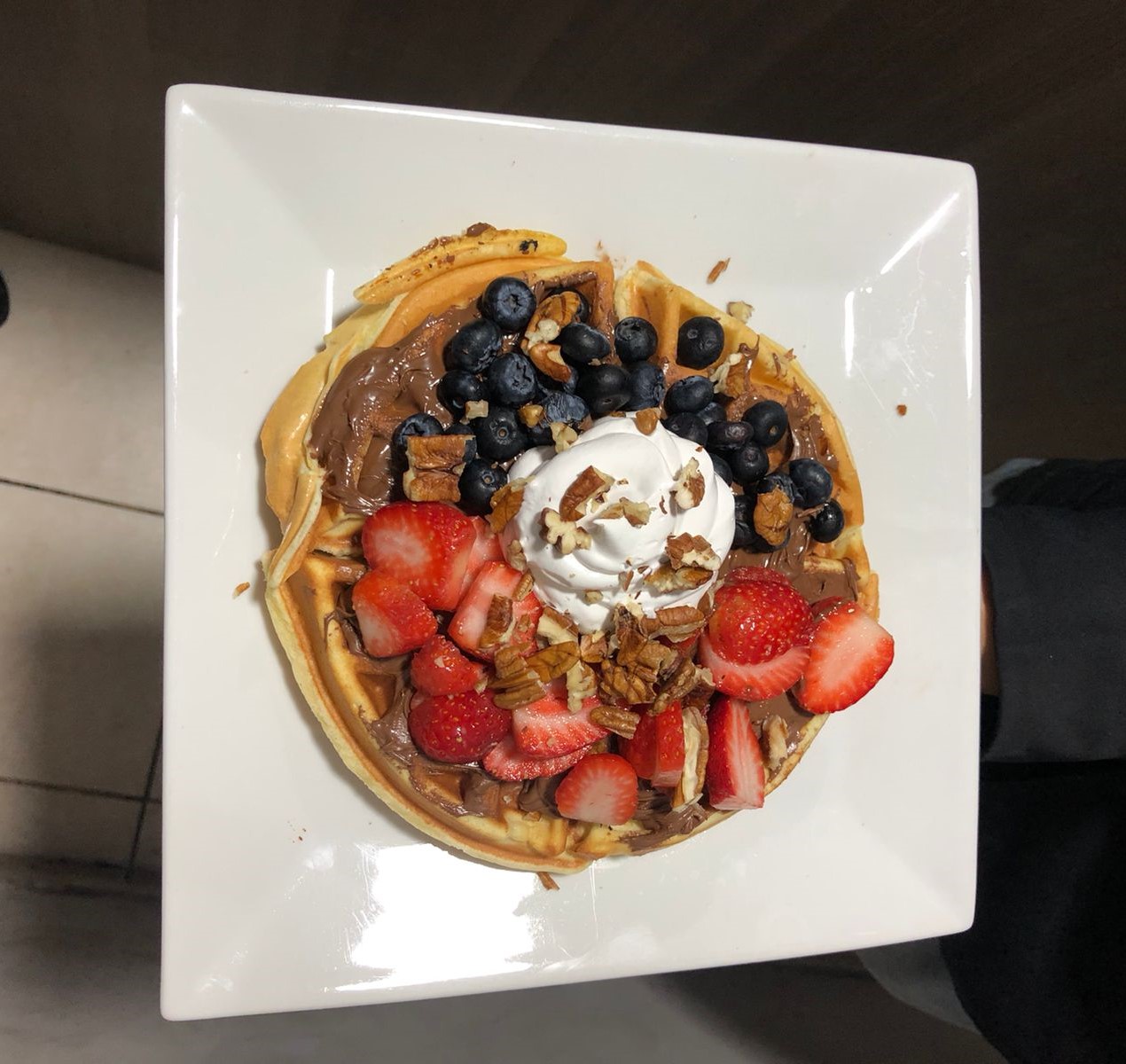 Pancakes con Nutella y Chantilly