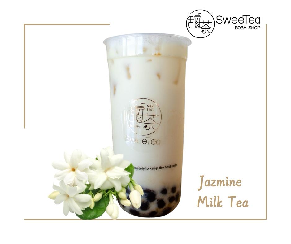 Jasmine Green Milk Tea (Boba no incluida)