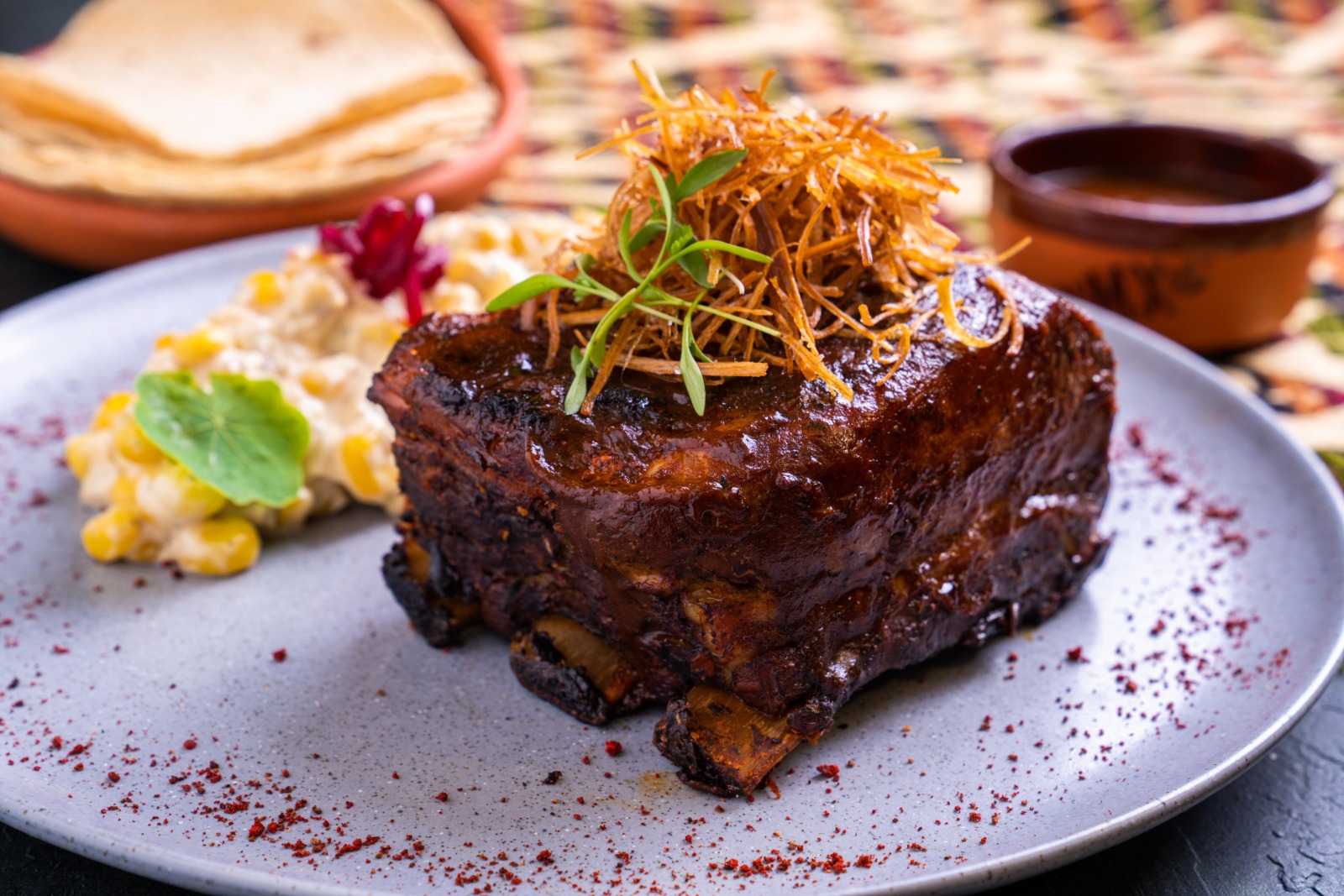 Costilla de Cerdo en BBQ de Chipotle