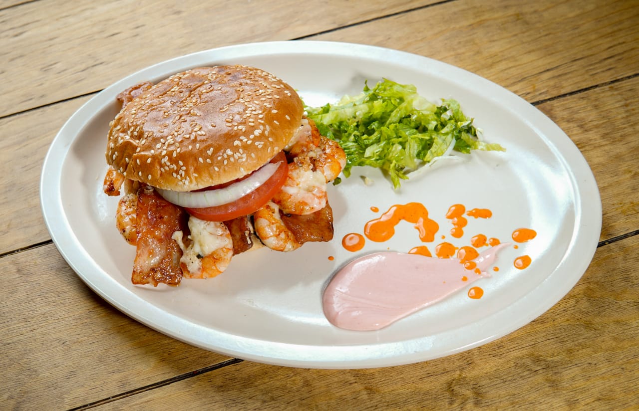 Hamburguesa de Camarón