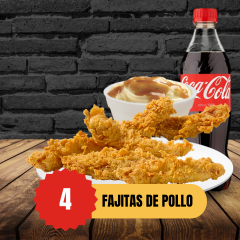 4 Fajitas de Pollo