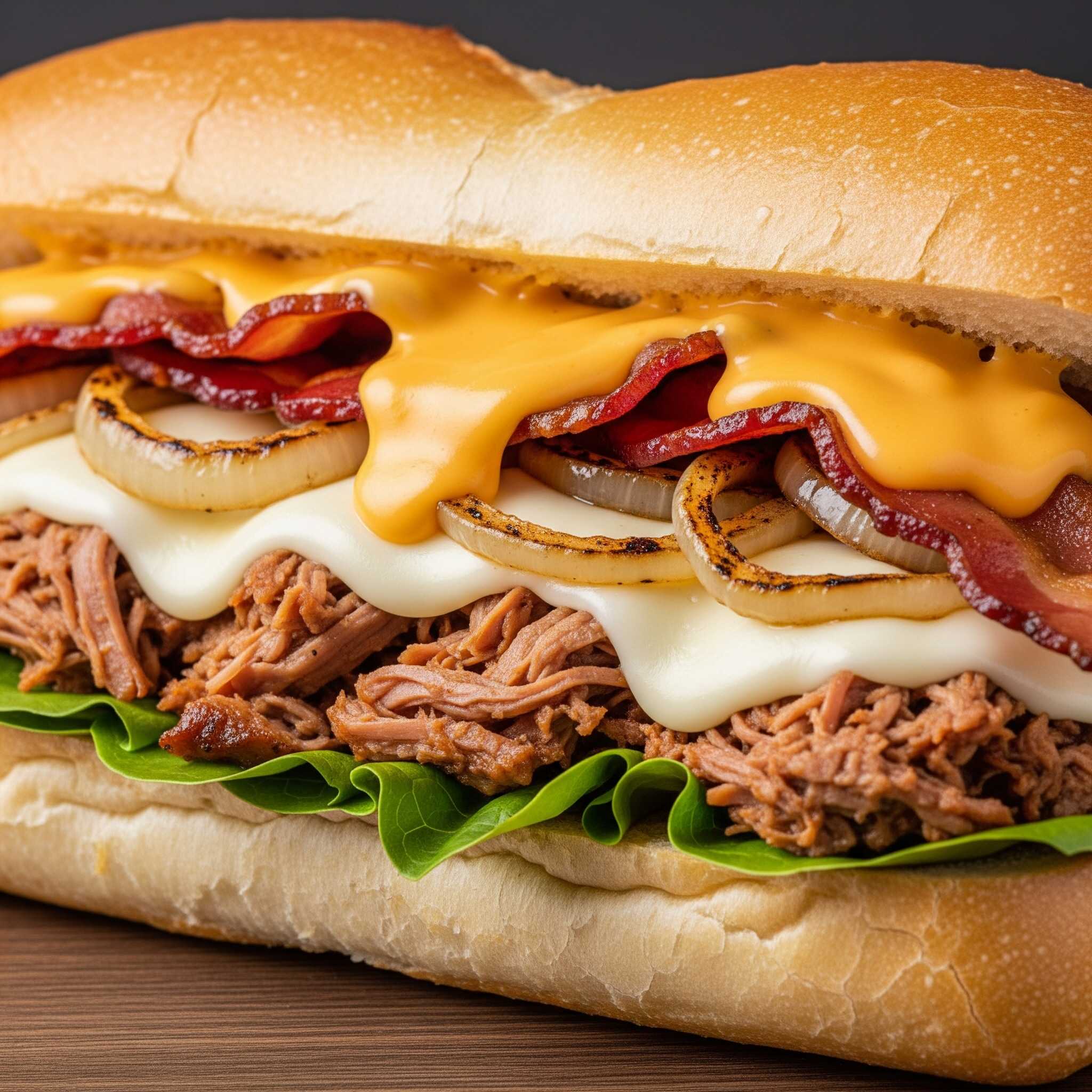 Sándwich Bacon Cheddar 21 cm