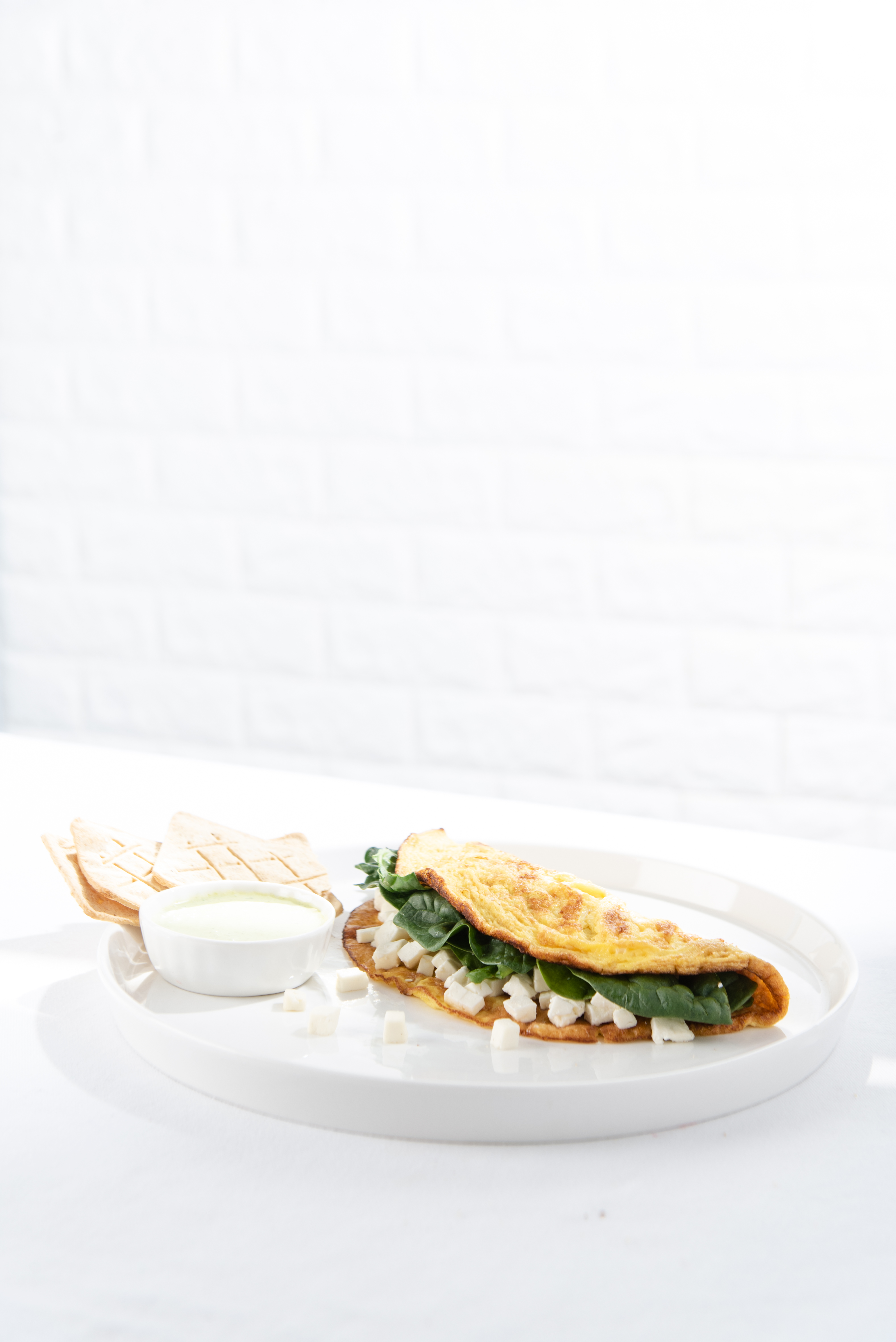 Omelet de Jamón con Queso Panela