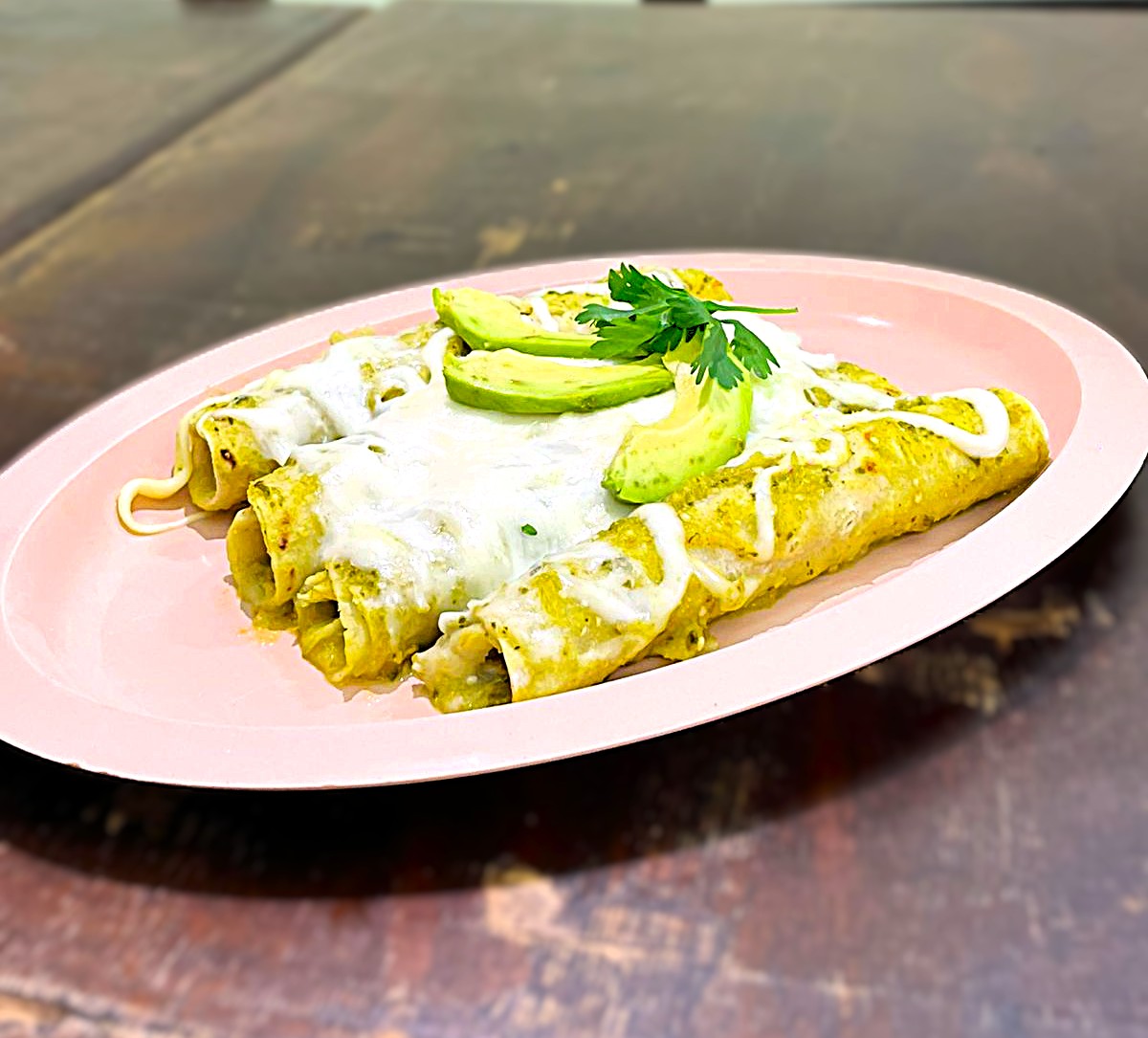Enchiladas Suizas (4 Piezas)