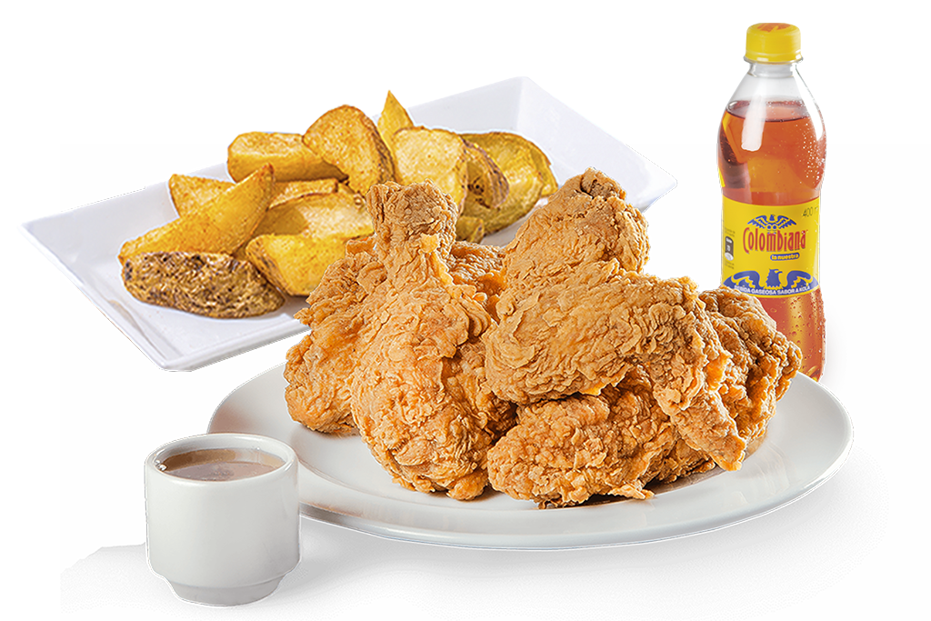 Combo Medio Pollo Apanado.