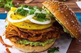 Hamburguesa Montada Al Pastor