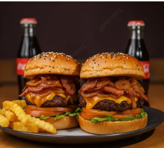Combo irresistible dos burger + papas + bebida