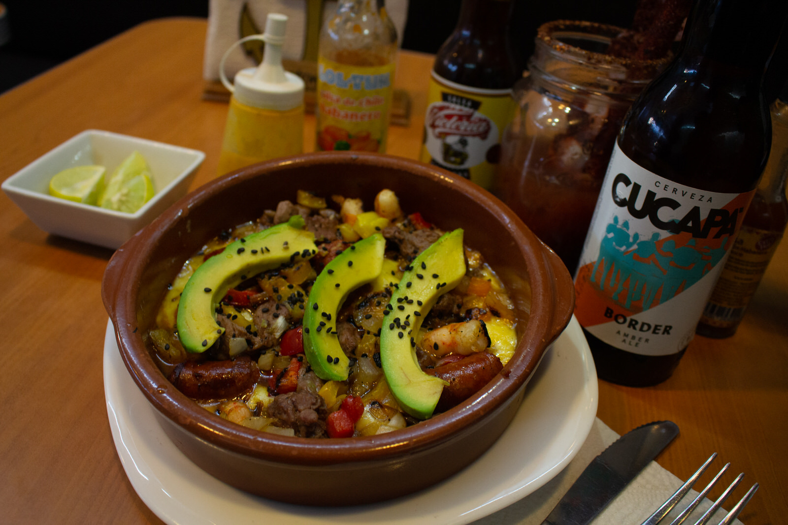 Queso Fundido Mar y Tierra
