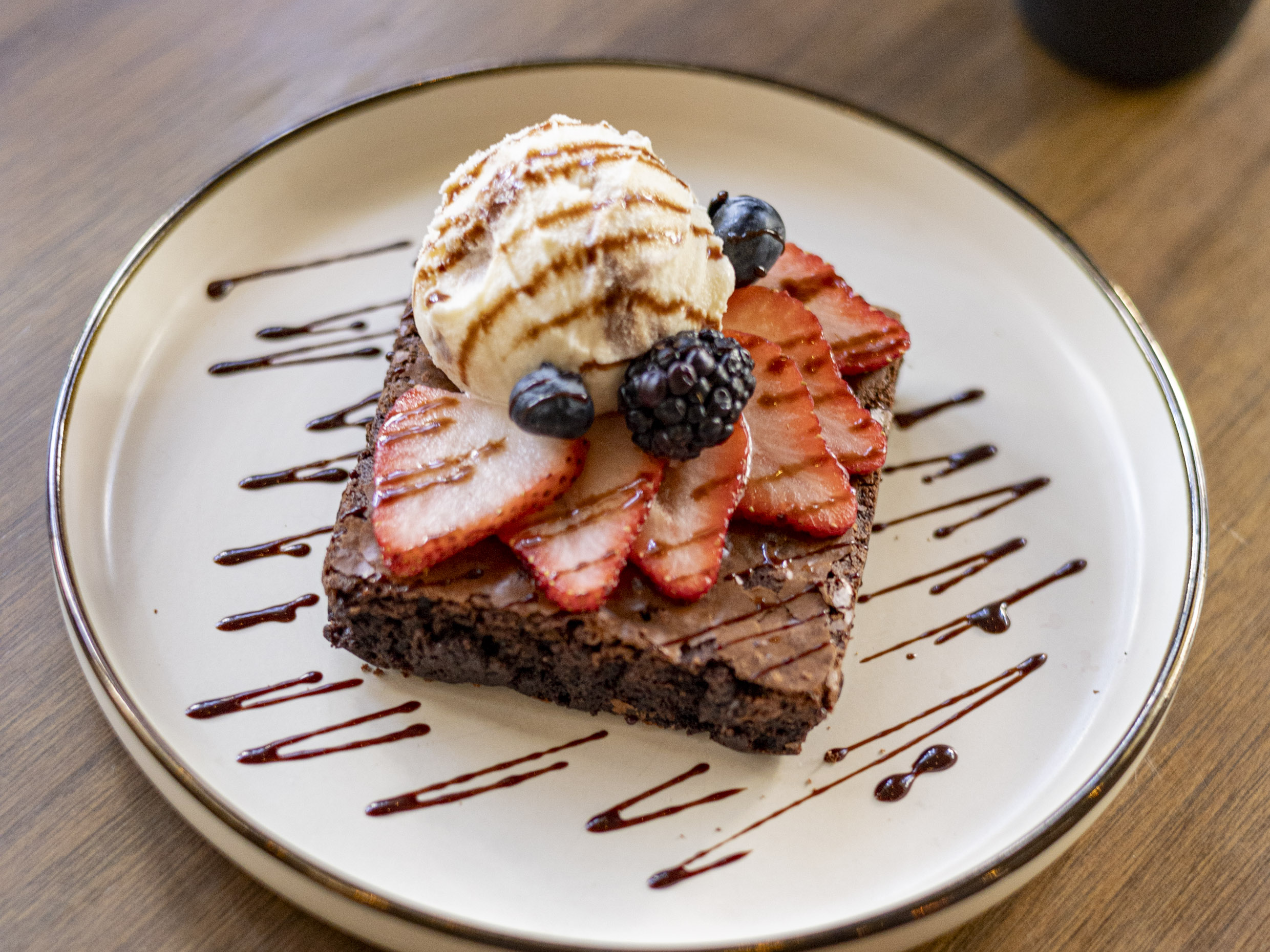Brownie con Helado