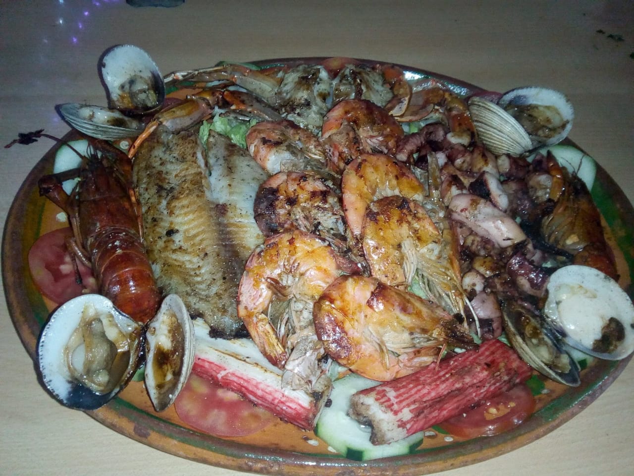 Combo Parrillada de Mariscos + Coca