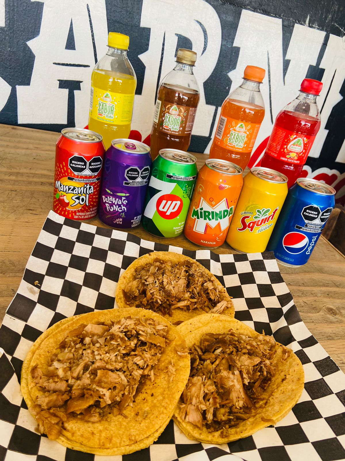 Combo-3 Tacos  + 1  Refresco 355ml