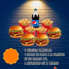 Combo Burger Familiar