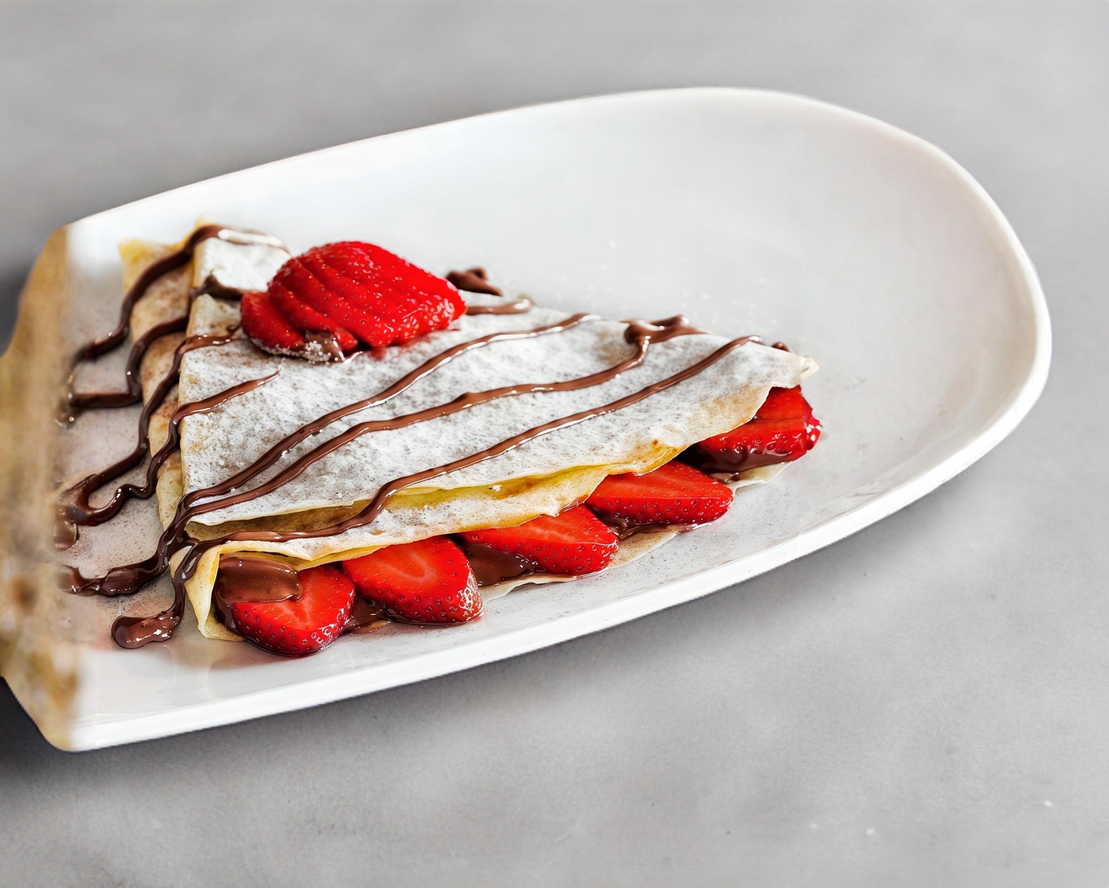 Frappe de Fresas + Crepa de Fresas y NUTELLA