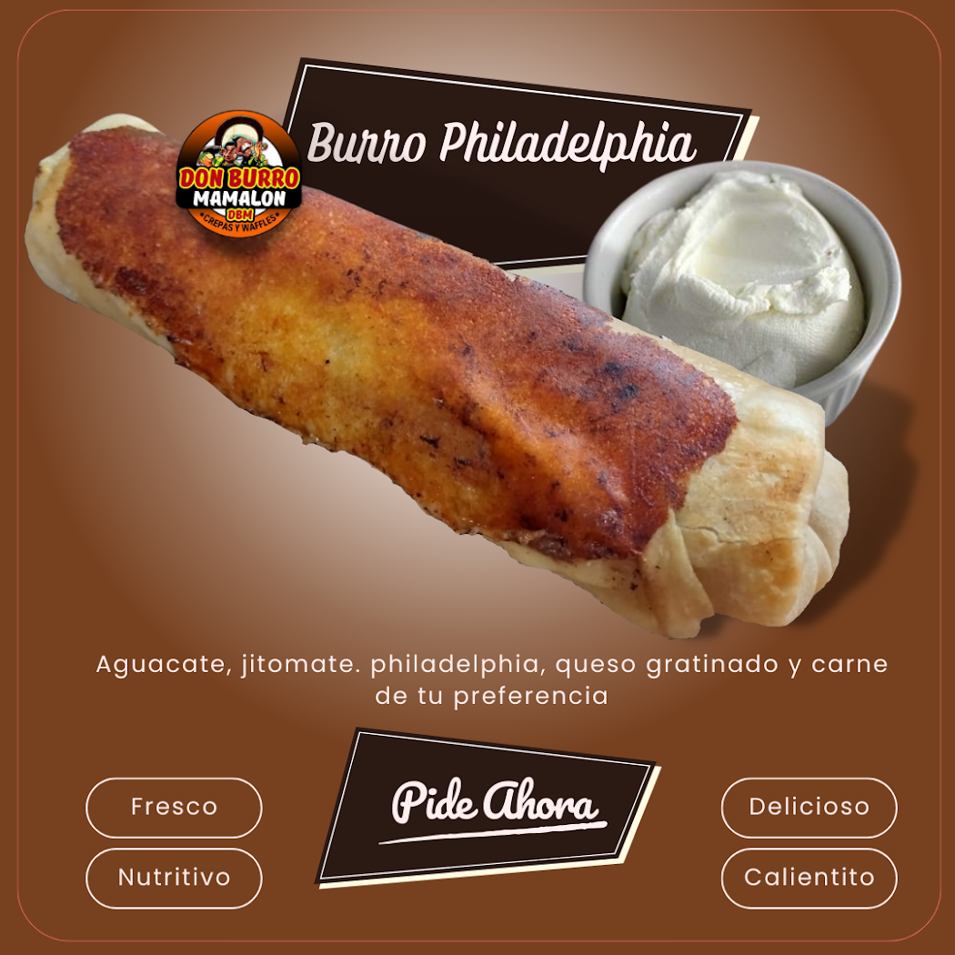 Burro Philadelphia Mediano