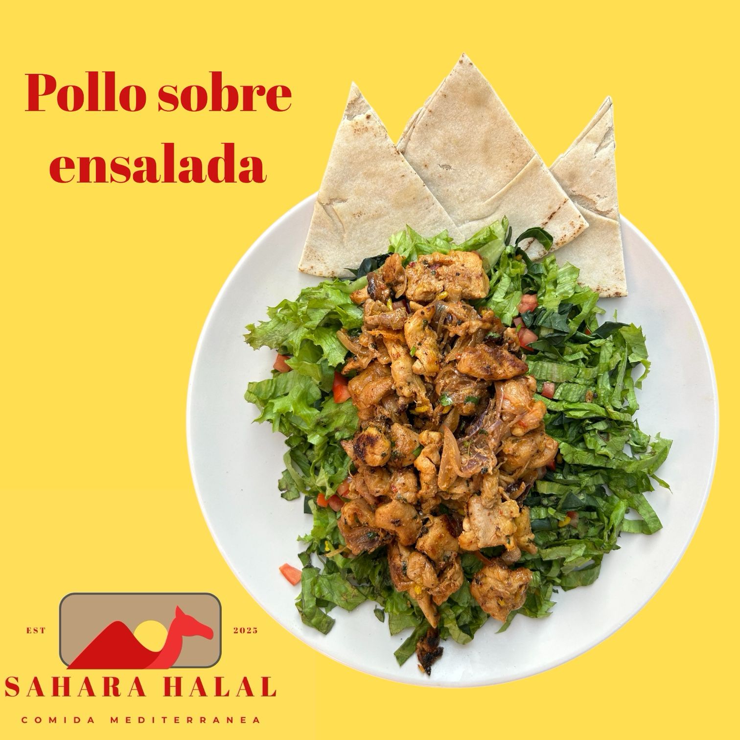 Pollo Sobre Ensalada