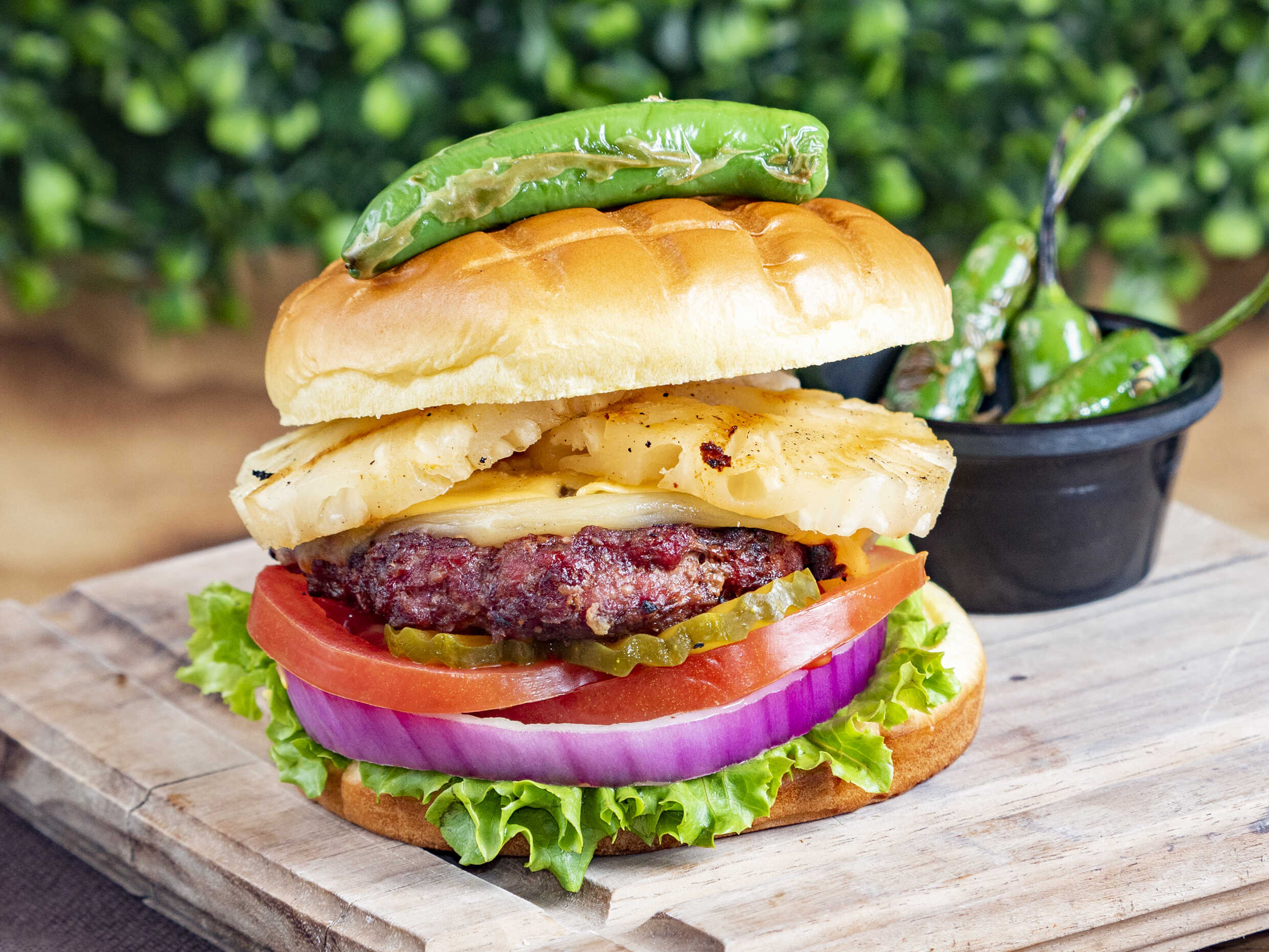 Hamburguesa con Piña