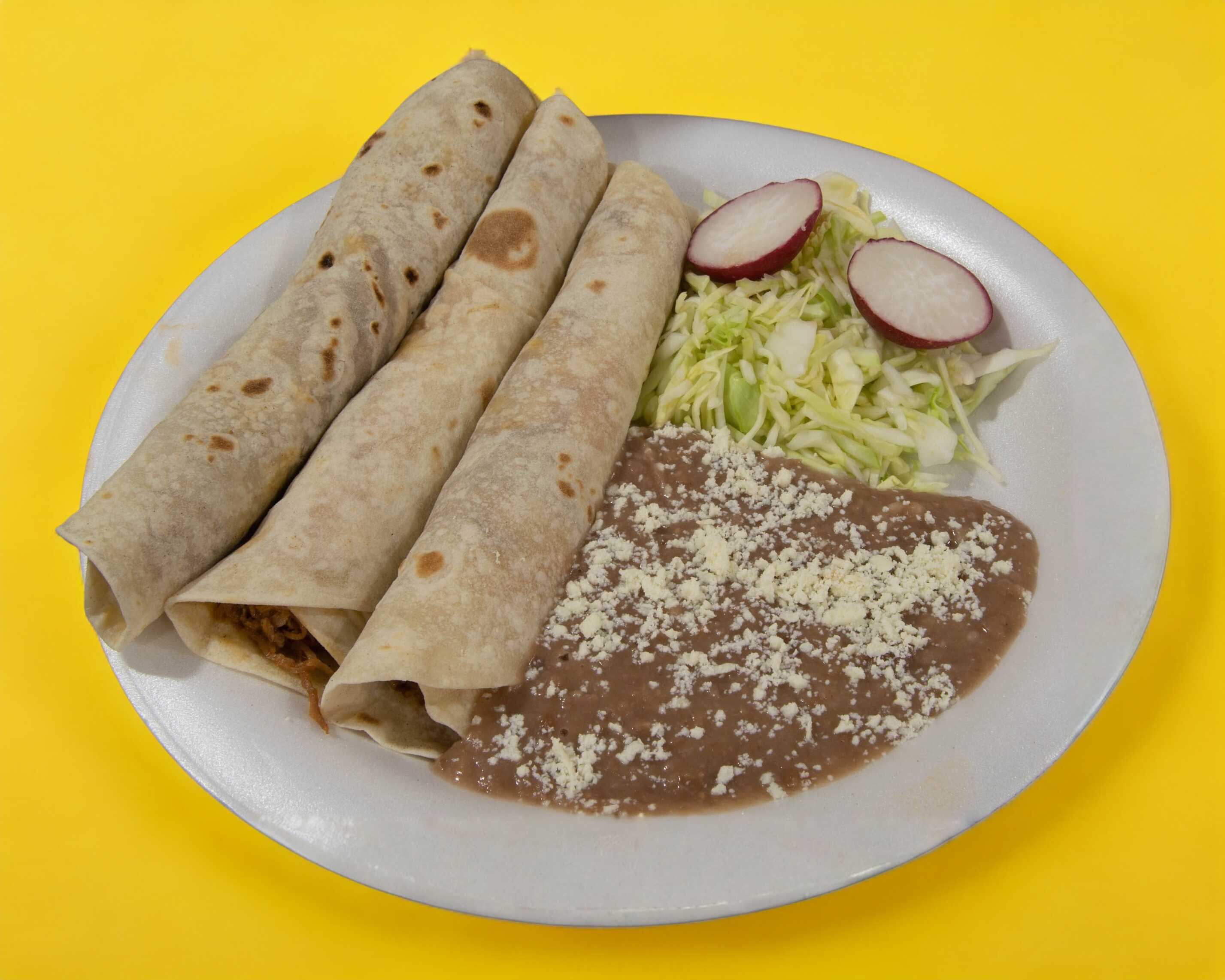 Orden 3 Tacos de Machaca