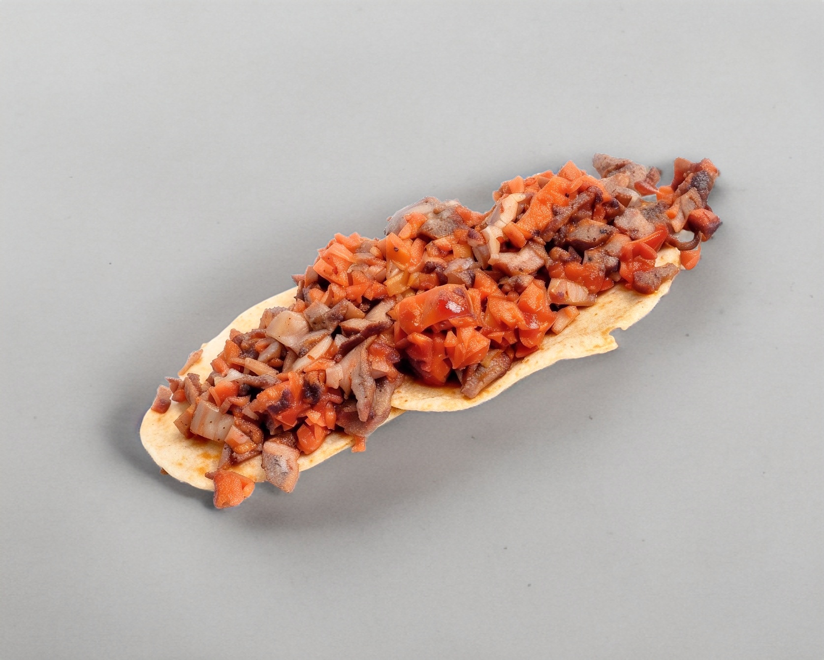 CECINA C/CHORIZO  (2)TACOS 160grs