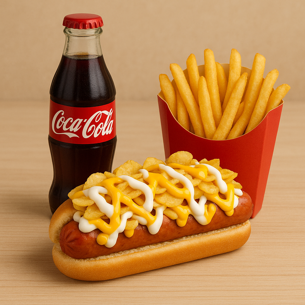 Perro Sencillo  + Francesa + Gaseosa 🥖+🥤+🍟