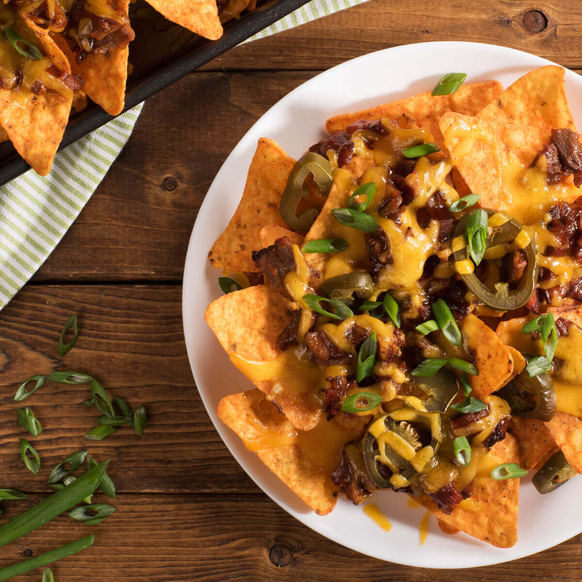 Nachos con Chorizo