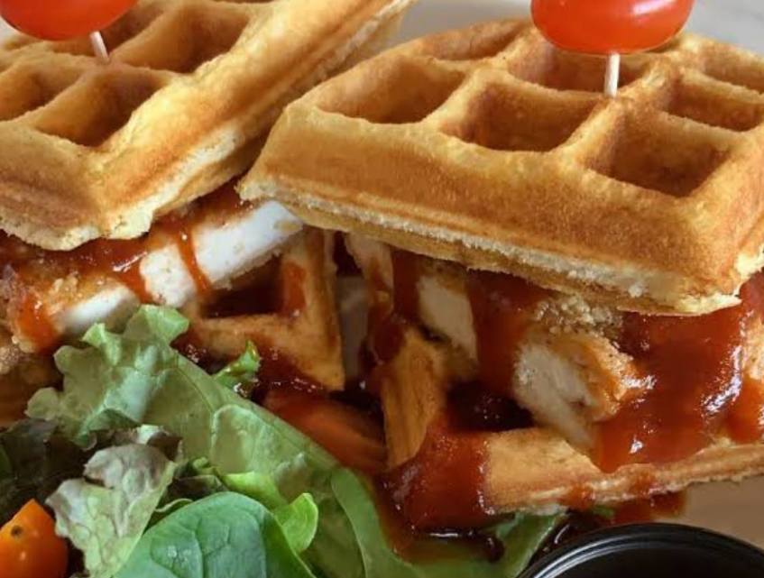 Waffle de BBQ