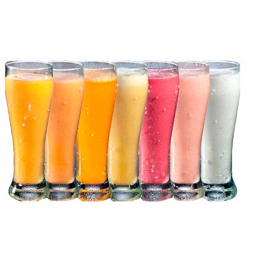 Jugo natural en leche