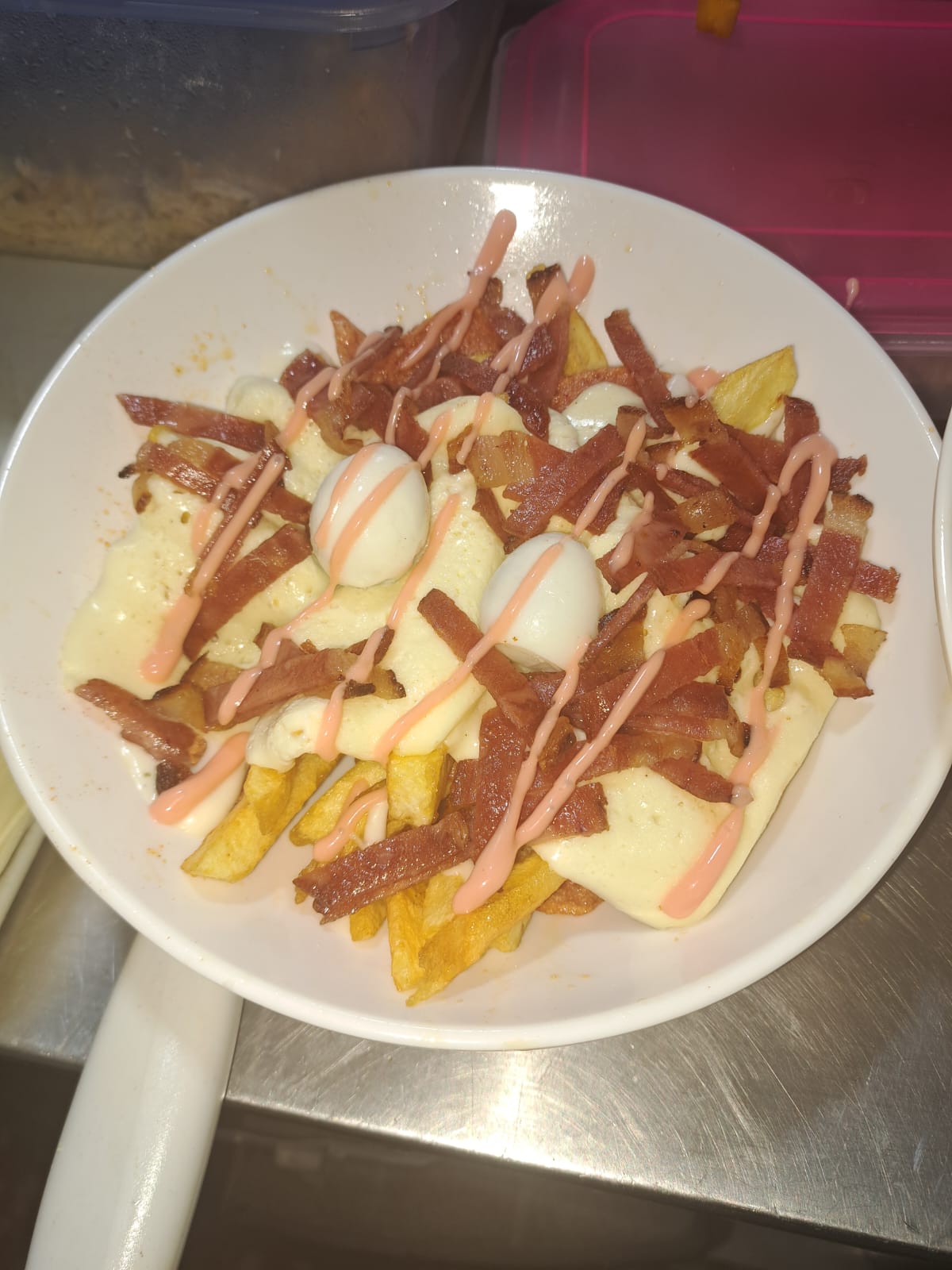 Combo Salchipapa Sencilla + Bebida de 250 ml