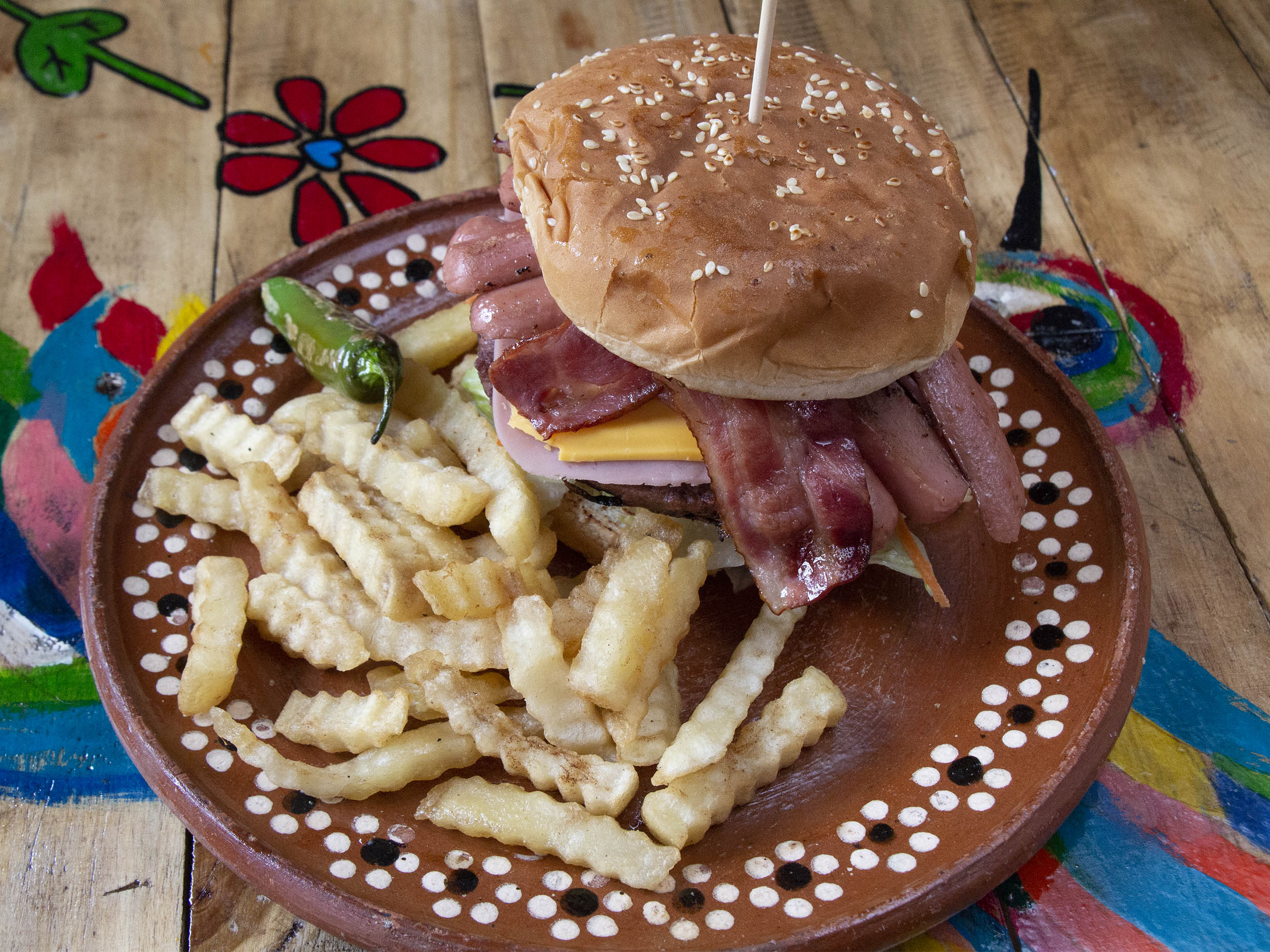 Hamburguesa Jumbo con Papas