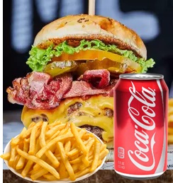 Burger Monster + Papas Francesas + Refresco